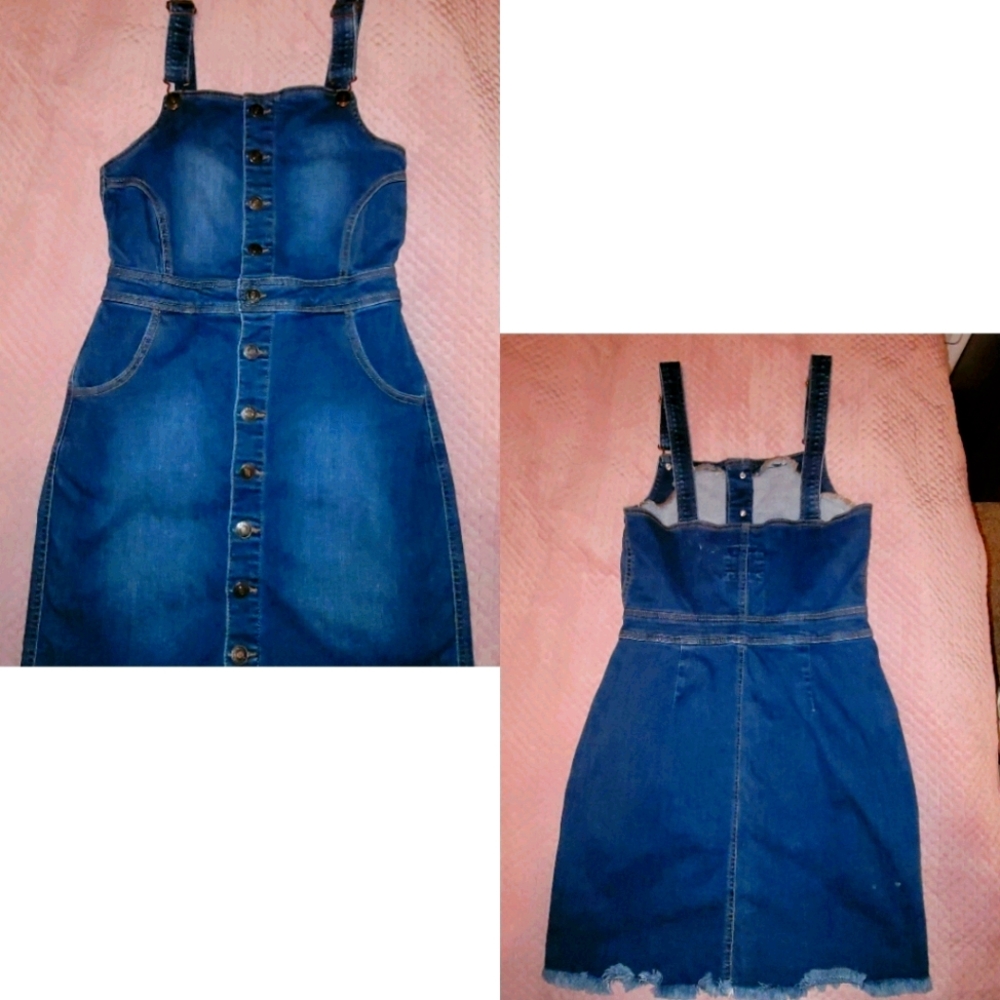 Denim Overall Dress